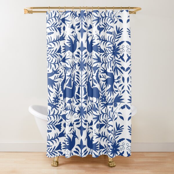 Otomi Blue Shower Curtain
