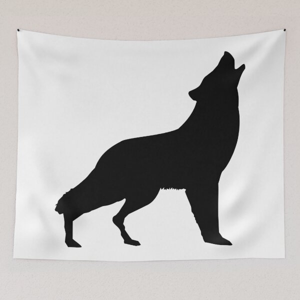 Item preview, Wolf silhouette designed and sold by fourretout.