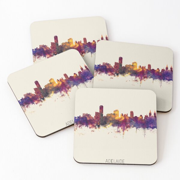 Item preview, Adelaide Australia Skyline designed and sold by ArtPrints.