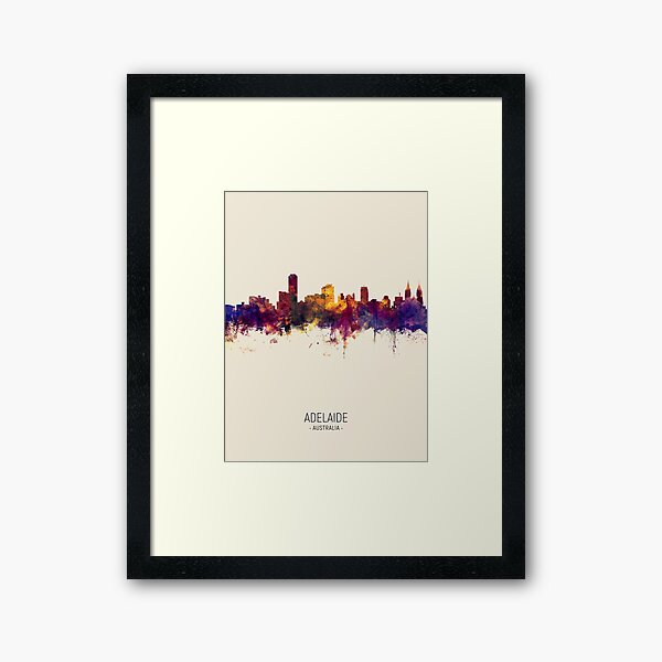 Item preview, Adelaide Australia Skyline designed and sold by ArtPrints.