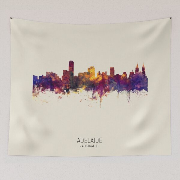 Item preview, Adelaide Australia Skyline designed and sold by ArtPrints.