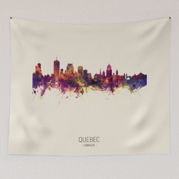 Item preview, Quebec Canada Skyline designed and sold by ArtPrints.