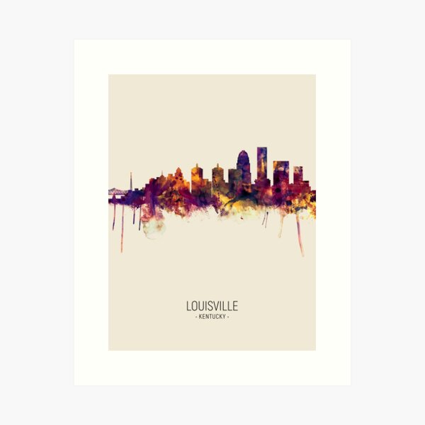 Item preview, Louisville Kentucky City Skyline designed and sold by ArtPrints.