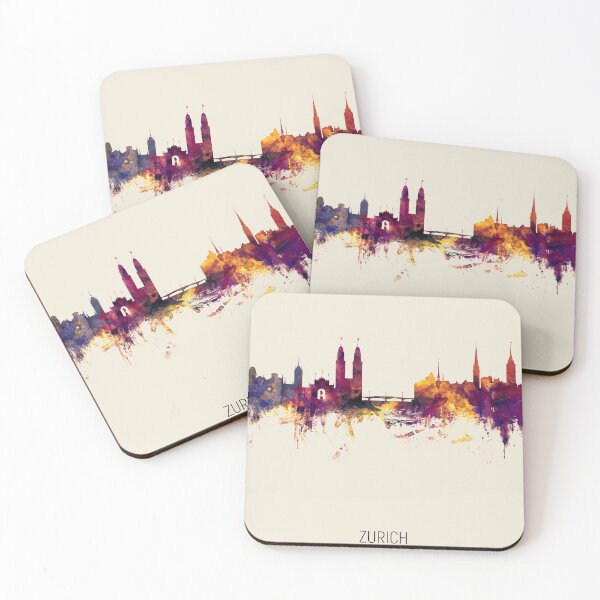 Item preview, Zurich Switzerland Skyline designed and sold by ArtPrints.