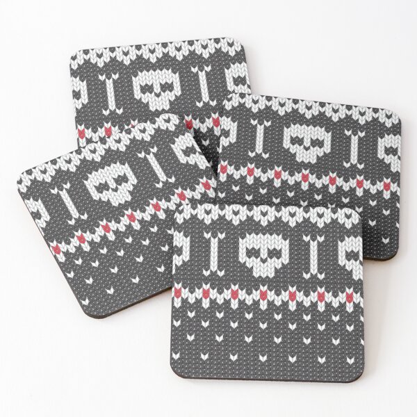 Item preview, Digital Knitwear Look, Skulls, Hearts T-Shirt designed and sold by EBCustomDesign EBCD.