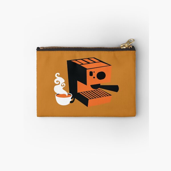 Item preview, Trendy barrista Italian Coffee machine with a cup of coffee designed and sold by jazzydevil.