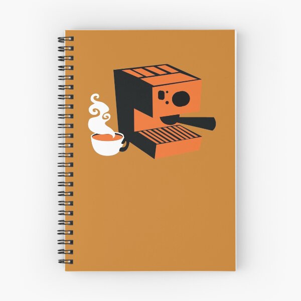 Item preview, Trendy barrista Italian Coffee machine with a cup of coffee designed and sold by jazzydevil.