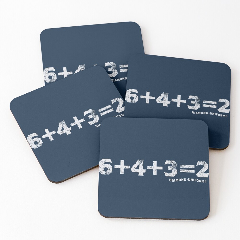6+4+3=2 Coasters (Set of 4)