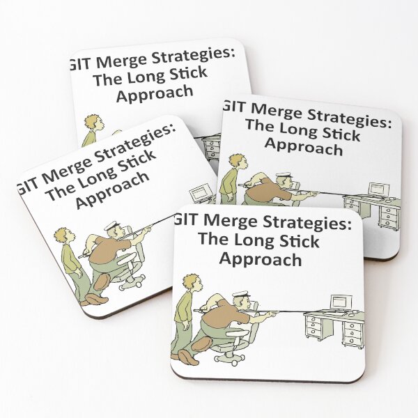 Item preview, Git Merge Strategies - The Long Stick Approach designed and sold by devscape.