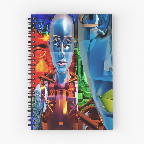 Item preview, Camiseta Digital Abstract, Surreal, Cyborg Heads designed and sold by EBCustomDesign EBCD.