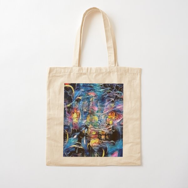 Abstract Painting Digital Art T-Shirt Cotton Tote Bag