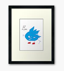 go to fast Framed Print