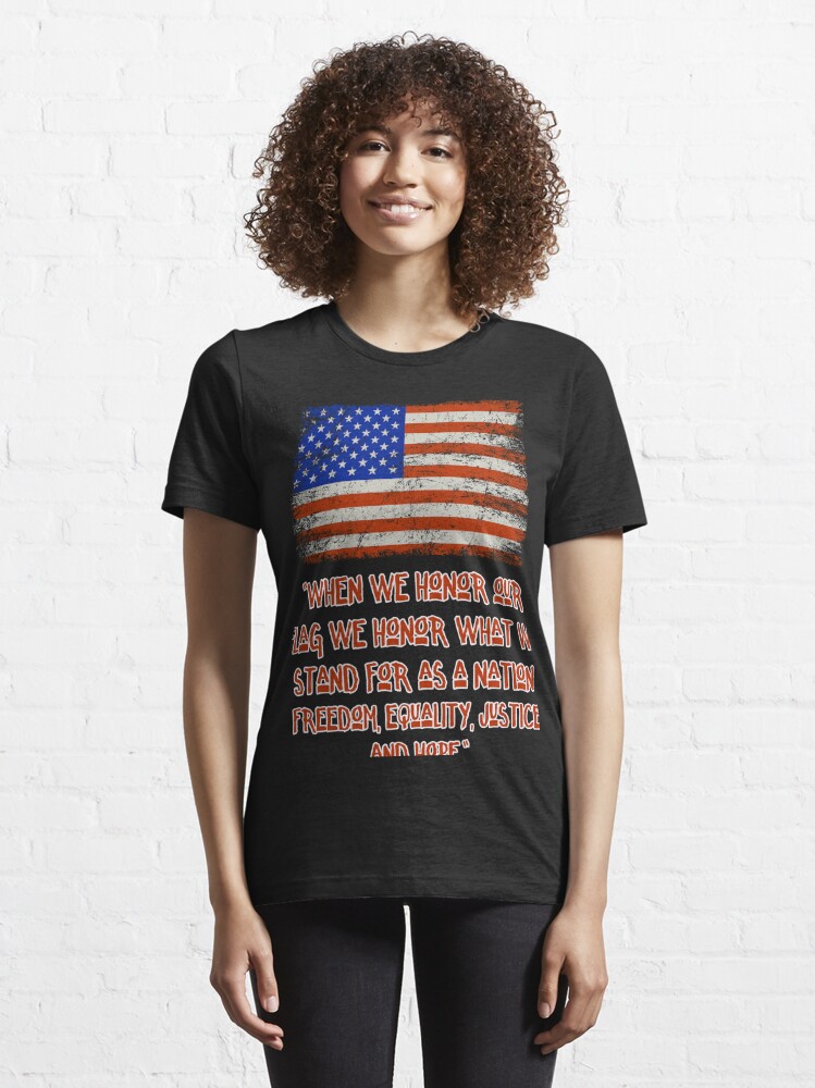 American Flag Patriotic Women's T-Shirt