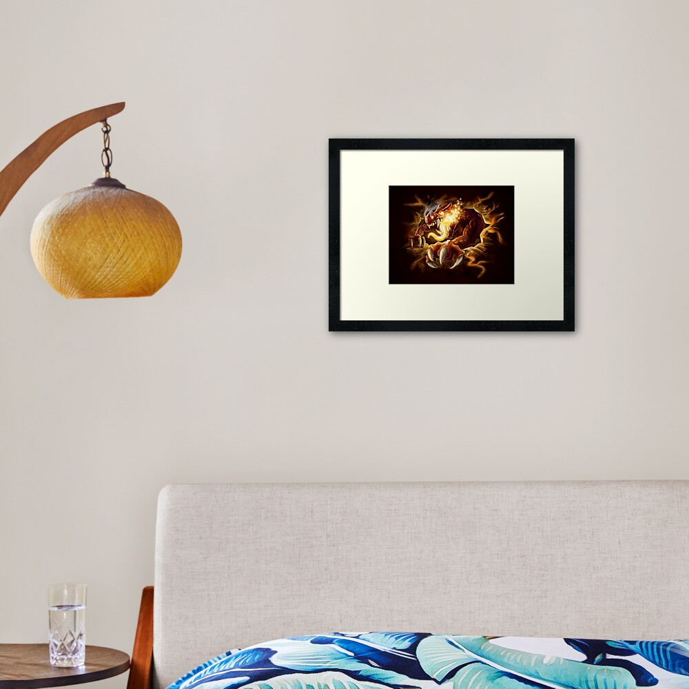 Magma Framed Art Print
