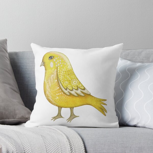 Item preview, Yellow walking bird designed and sold by KateOzArt.