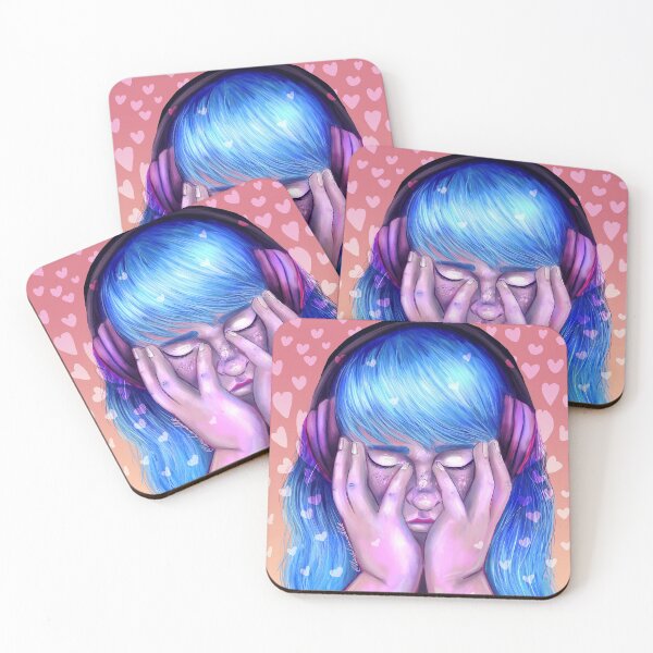 Item preview, Blue Mello,  UrsulaLiewaldArt© designed and sold by RetroUrsula.
