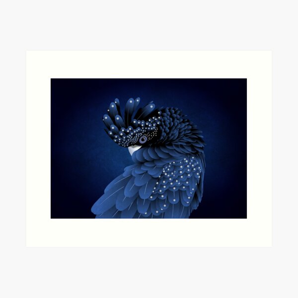 Item preview, Australian Black Cockatoo Portrait designed and sold by Studio Dalio.