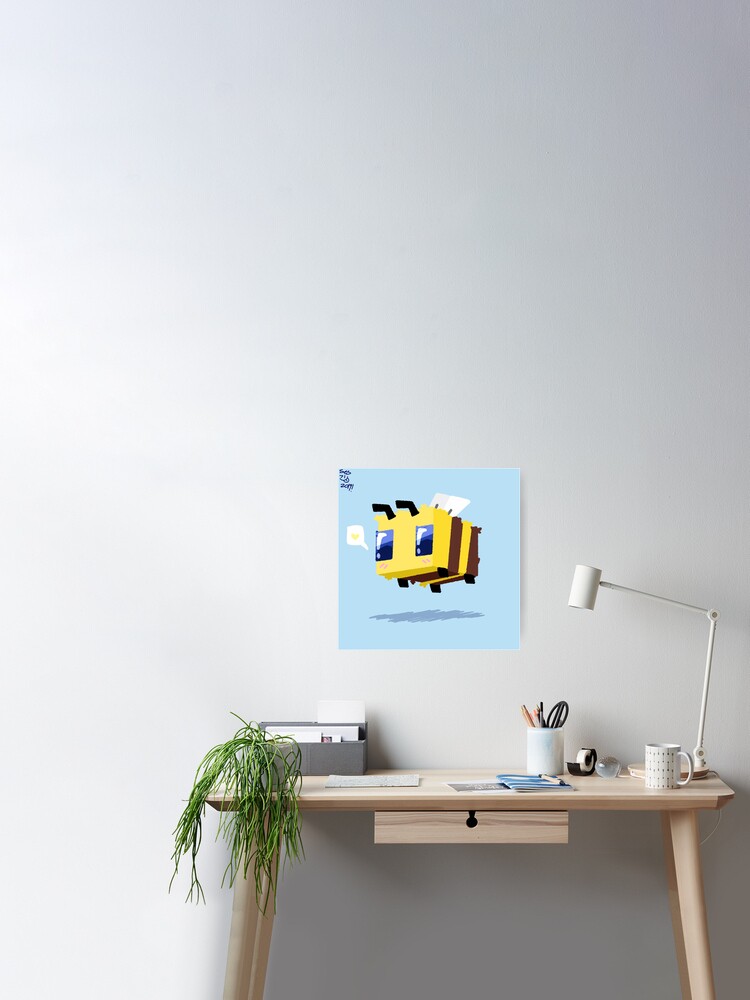 Minecraft Bee Art Board Print for Sale by PGUniverse