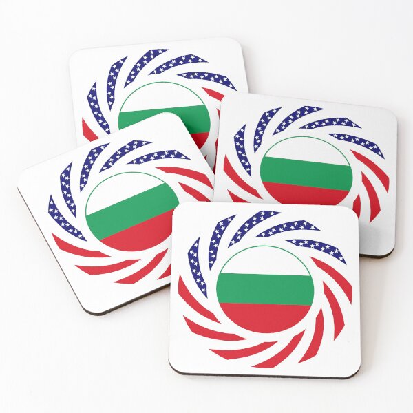 Item preview, Bulgarian American Multinational Patriot Flag Series designed and sold by Carbon-Fibre Media.