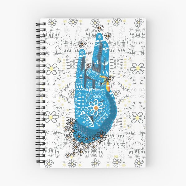Item preview, Agni mudra with flower pattern designed and sold by ilse parra recio.