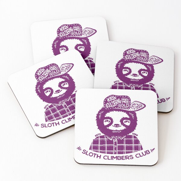 Item preview, Sloth Climbers Club (Red) | Climbing designed and sold by Designwith8.