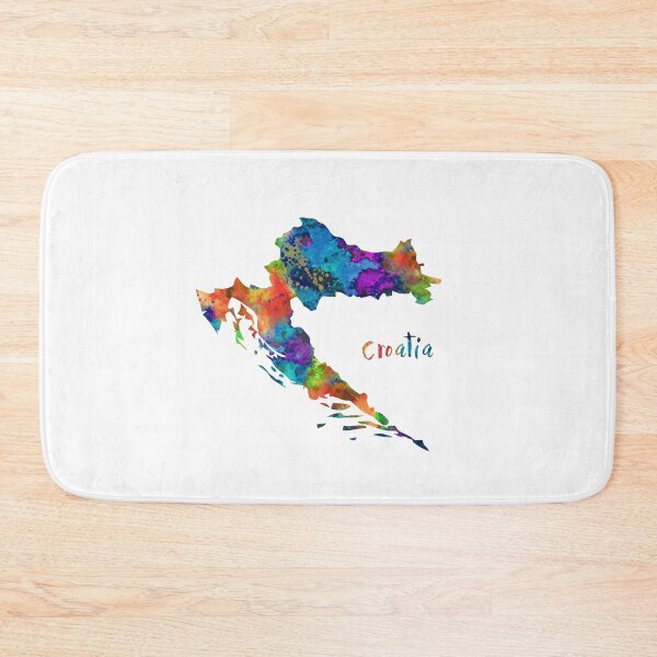 Item preview, Croatia map, Croatia designed and sold by Rosaliartbook.