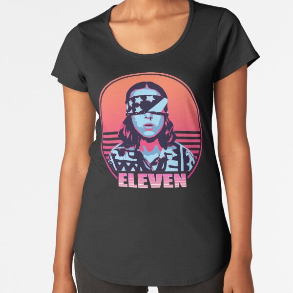Eleven - Stranger Things - 80s style Premium Scoop T-Shirt