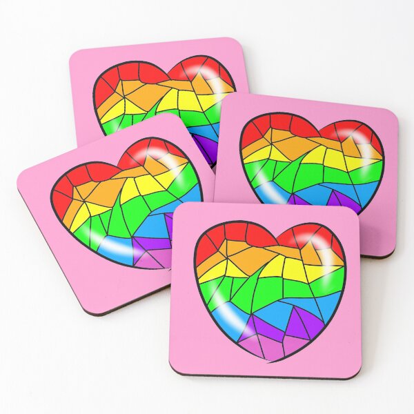 Item preview, Cracked rainbow heart designed and sold by Melanie Jeyakkumar.