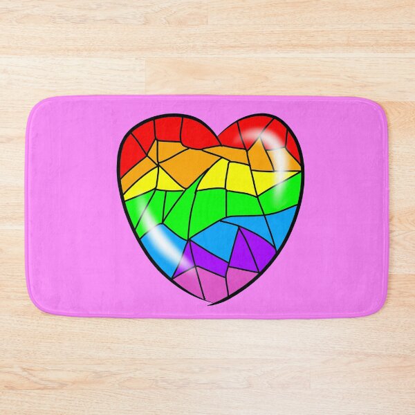 Item preview, Cracked rainbow heart designed and sold by Melanie Jeyakkumar.