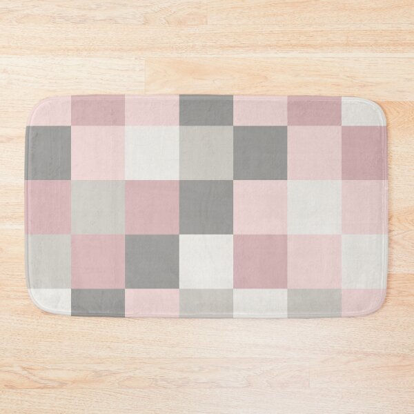 Item preview, Dusty Rose, Rose and Grey Squares designed and sold by BlertaDK.