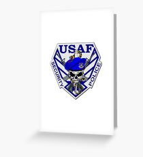 USAF Security Police Greeting Card