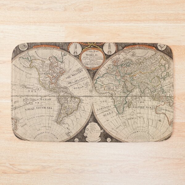 Item preview, Antique New Map of The World 1799 designed and sold by Glimmersmith.