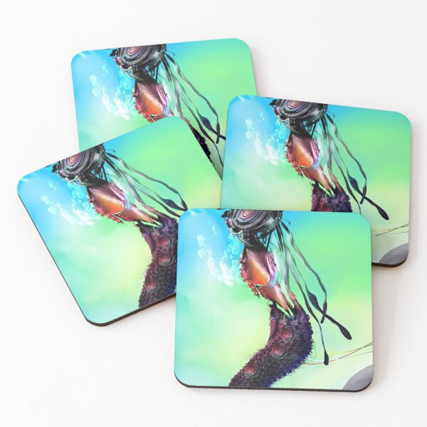 Item preview, Robot Mermaid surreal fractal creature designed and sold by sandpaperdaisy.