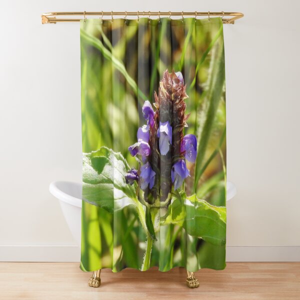 Self Heal Wildflower Shower Curtain
