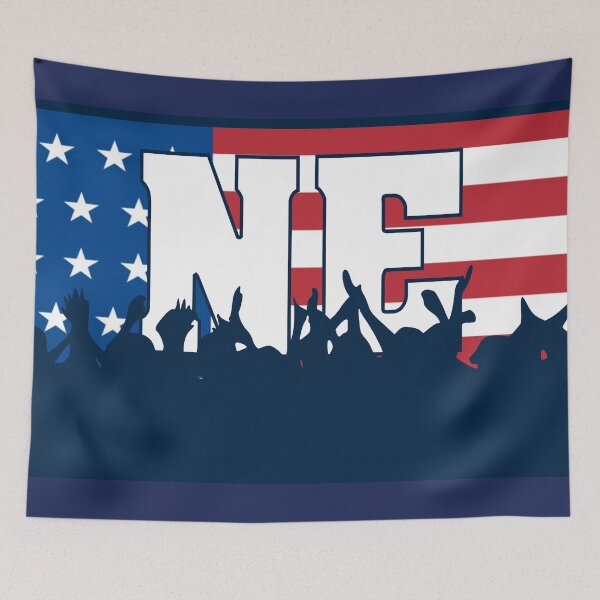 Item preview, Cheering New England (NE) Flag designed and sold by bobthesportsguy.