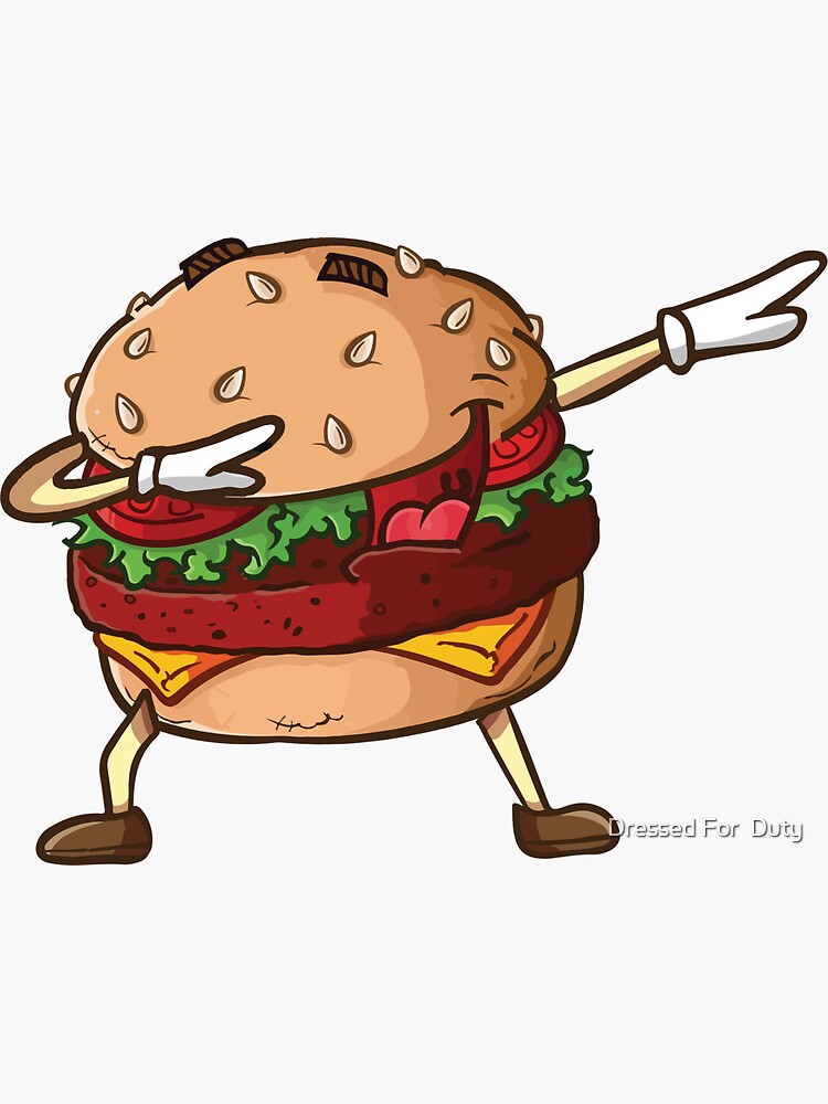 Hamburger Dab Pose Shirt Hamburger Dab Pose Shirt