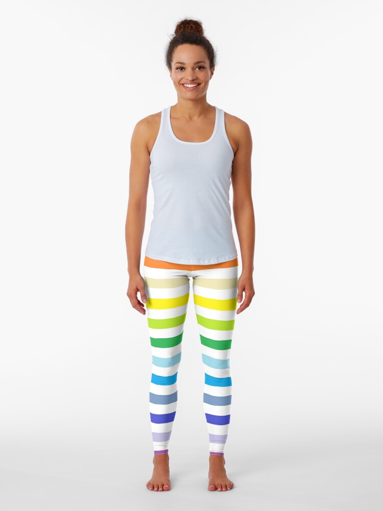 Vertical Rainbow Leggings for Sale by lornakay