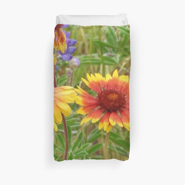 Blanket Flower Wildflowers Duvet Cover