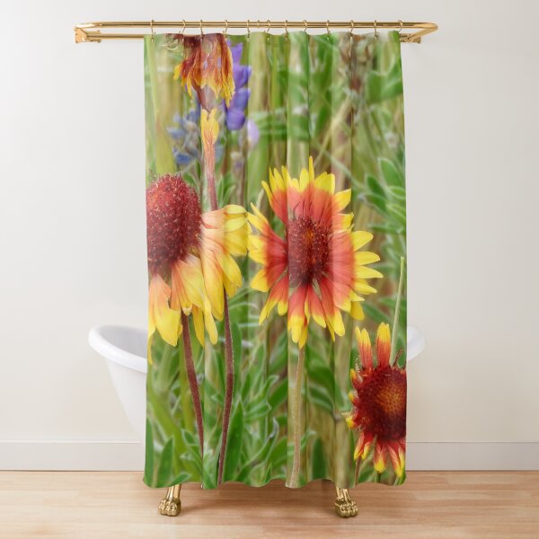 Blanket Flower Wildflowers Shower Curtain
