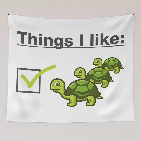 Item preview, I like turtles designed and sold by muskitt.