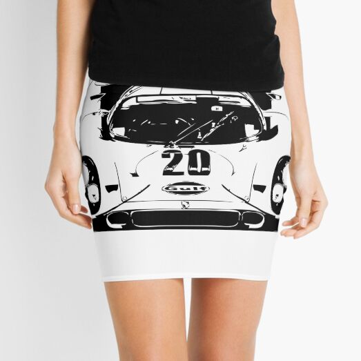 Porsche 917 Gulf - Le Mans Race Car Mini Skirt