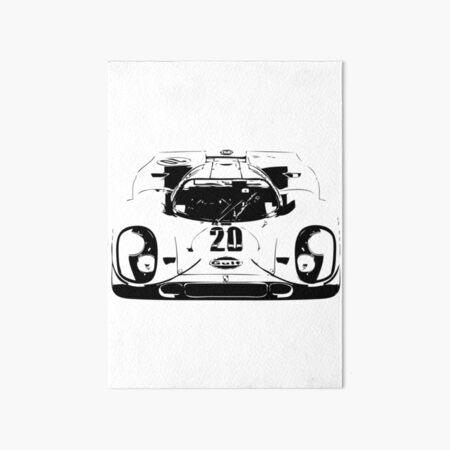 Porsche 917 Gulf - Le Mans Race Car Art Board Print