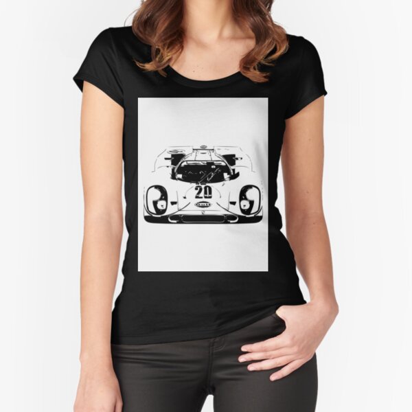 Porsche 917 Gulf - Le Mans Race Car Fitted Scoop T-Shirt