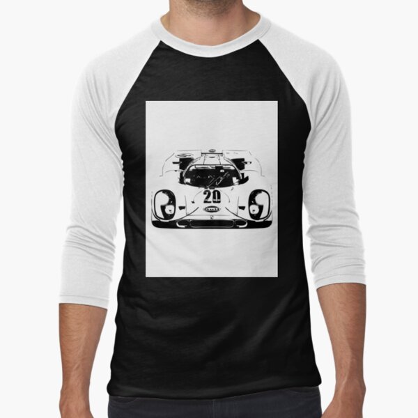 Porsche 917 Gulf - Le Mans Race Car Baseball ¾ Sleeve T-Shirt