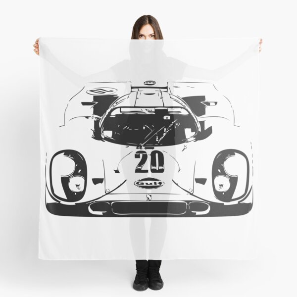 Porsche 917 Gulf - Le Mans Race Car Scarf