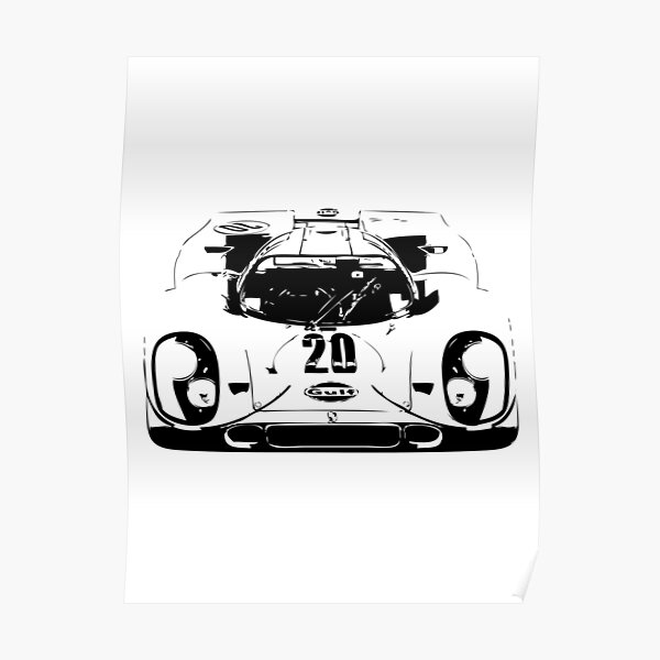 Porsche 917 Gulf - Le Mans Race Car Poster