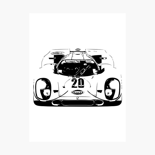 Porsche 917 Gulf - Le Mans Race Car Photographic Print