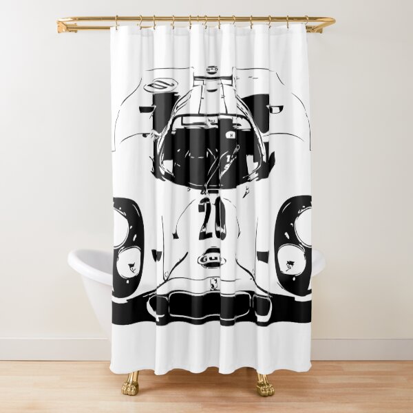 Porsche 917 Gulf - Le Mans Race Car Shower Curtain