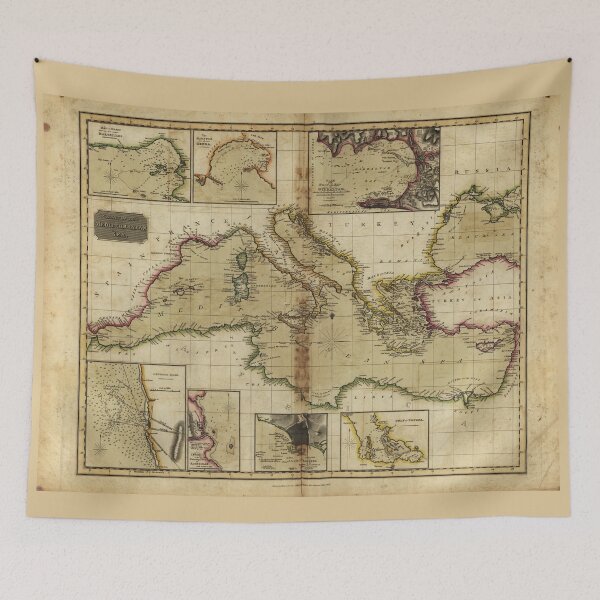 Item preview, Chart of the Mediterranean Sea (1817) designed and sold by allhistory.