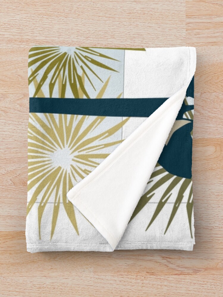 Thumbnail 3 of 6, Throw Blanket, Three Mod Palms designed and sold by myoldflorida.